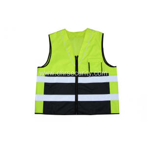 High visibility color safety vest
